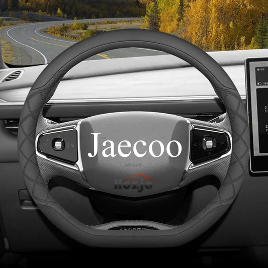Leather Car Steering Wheel Cover for Jaecoo J7 J8 J5