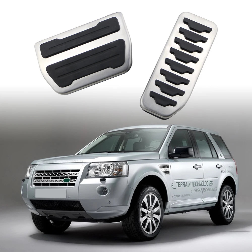 Car Pedals Cover for Land Rover Freelander 2 2007-2014 Stainless Steel Fuel Gas Accelerator Brake Pedal Pad Accessories