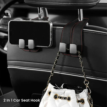 2 in 1 Car Rear Seat Back Hooks