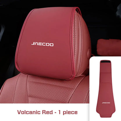2025 For Chery Jaecoo J7 J8 2024 2023 Microfiber Leather Car Seat Headrest Protective Cover with Storage Bag Decor Accessories