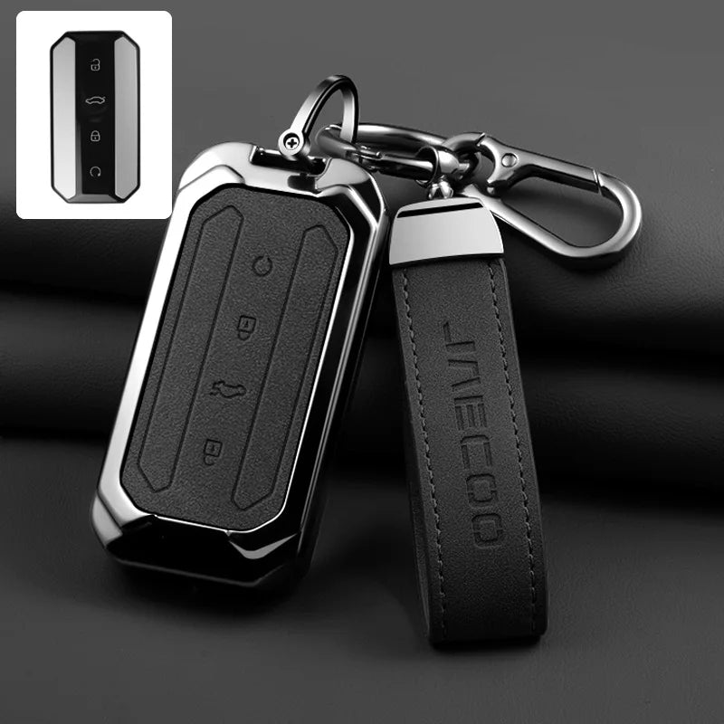 Remote Control Key Case Cover Holder Chain For Chery