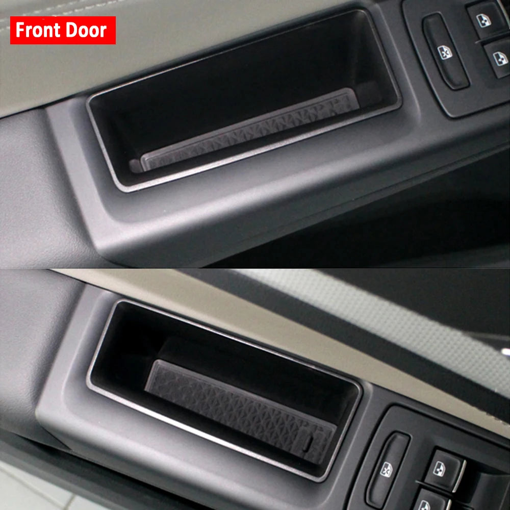 2Pcs Car Side Door Armrest Handle Storage Box for Volkswagen VW Golf 8 MK8 2020 2021 R Gti Gte Container Organizer Accessories