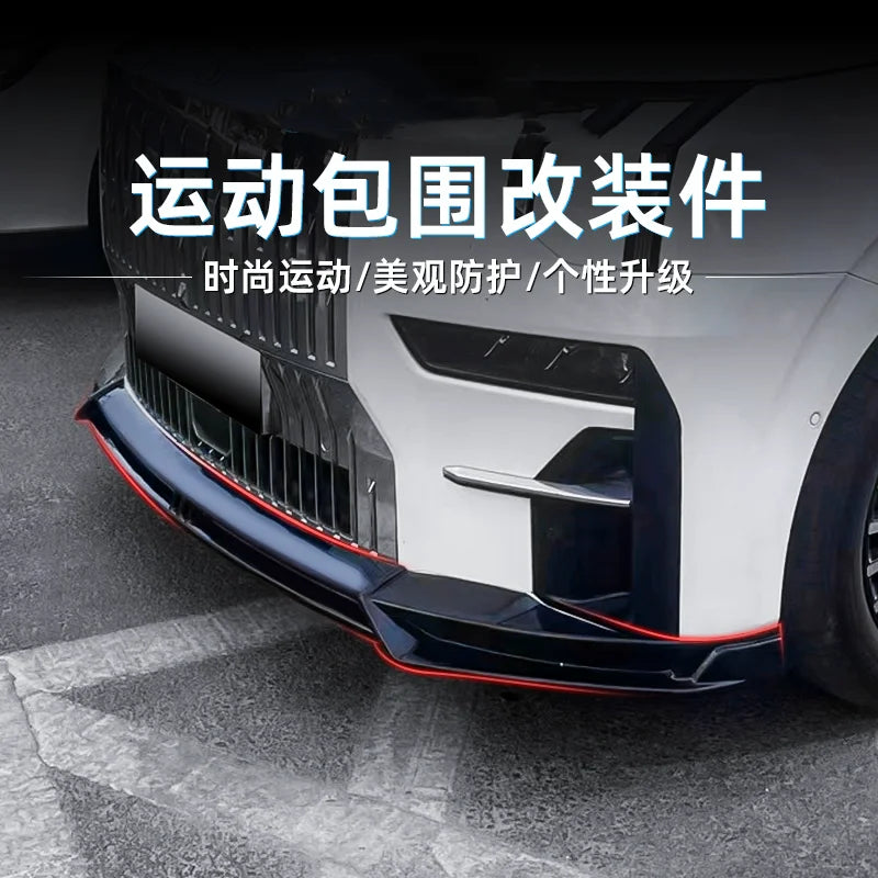 Front Lip Rear Lip Side Skirt for ZEEKR 009 modified Shovel spoiler small surround body kit Car Accesssorie.