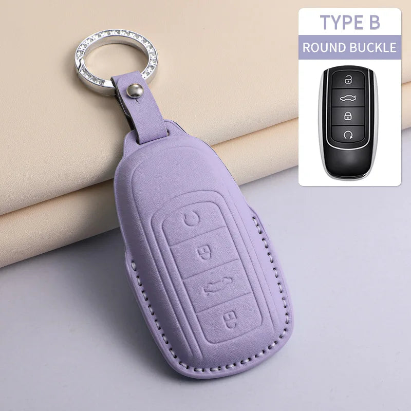 For Chery PU Car Keychain Shell Holder