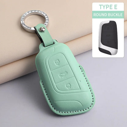 For Chery PU Car Keychain Shell Holder