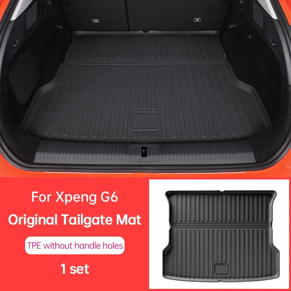 For Xpeng G6 2023 2024 Xiaopeng G6 TPE Car Trunk Mat Waterproof Dirt Proof Wear-resistant Trunk Pad Xpeng G6 Modification.