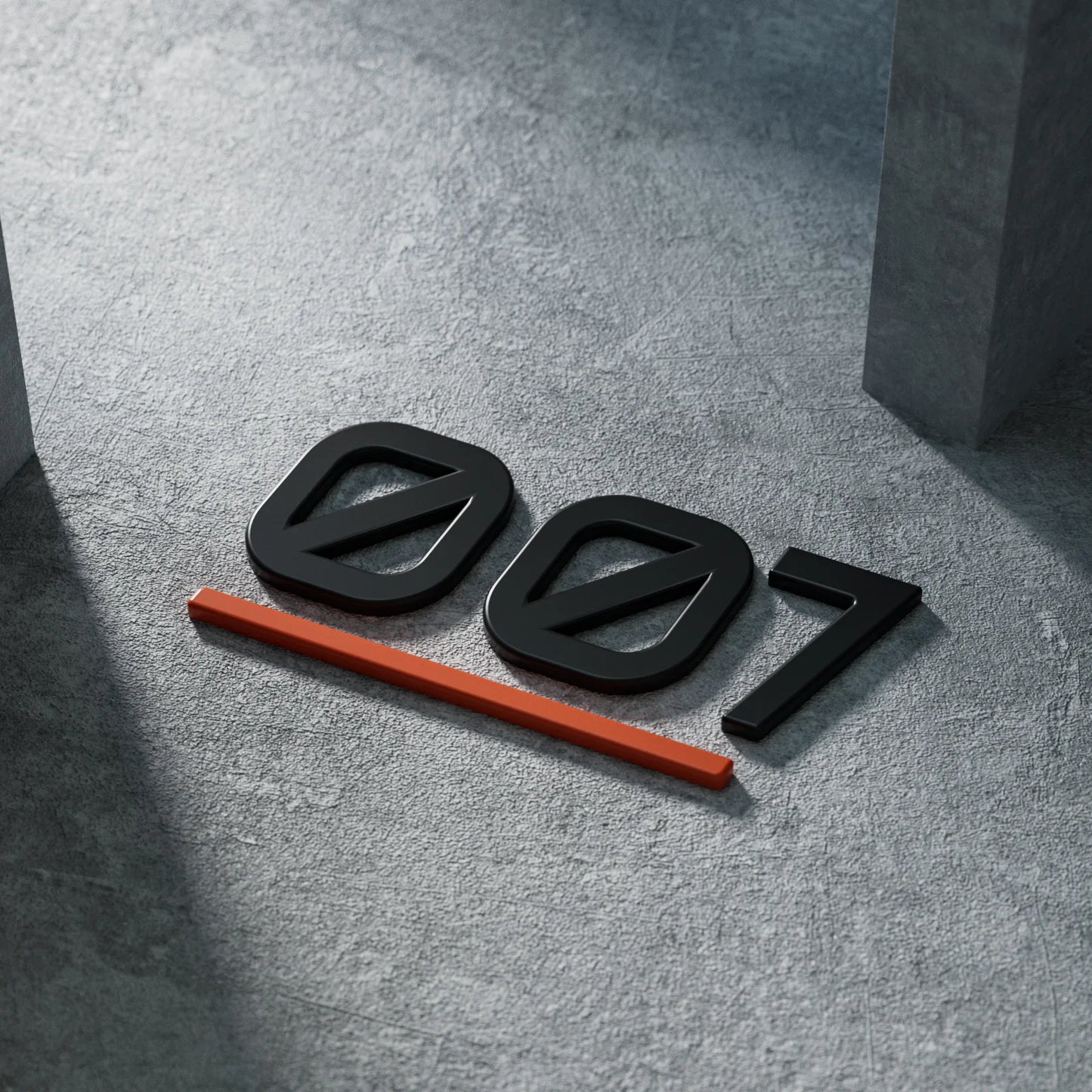 Zeekr 7X 001 X Car Blackened Logo Sticker