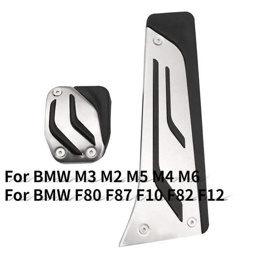 Stainless Steel Fuel Brake Pedal Cover for BMW M3 M2 M5 M4 M6 Accessories At Pad (Fit For BMW F80 F87 F10 F82 F12)