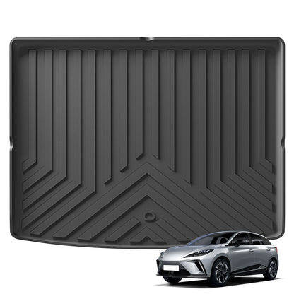 for MG 4 MG4 EV 2022-2024 TPE 3D Car Cargo Liner Trunk Pad Black All Weather Waterproof Accessories Left Wheel Drivet
