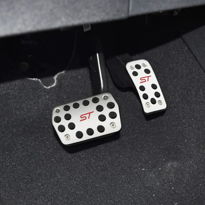 AT MT Aluminum Alloy Gas Pedal Cover for Ford Escape Kuga 2013 2014 2015 Focus 2 3 2005-2018 Car Pedals Brake Cluth Pedal