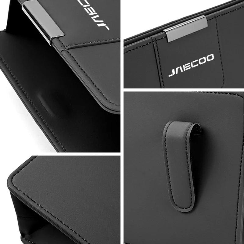 For Chery Jaecoo J7 J8 J5 6 2025 Car Leather Trash Can Auto Door Side Storage Box Seat Back Garbage Bag Organizer Accessories