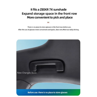 Zeekr 001 009 X 007 7X 2021-2026 Suede Sunglasses Holder