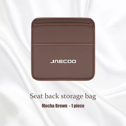 For Chery Jaecoo J7 J8 J5 6 Leather Car Seat Storage Bag Hanging Organizer Box Chery Tiggo 5 3 7 8 PRO 5X Arrizo A3 Accessories
