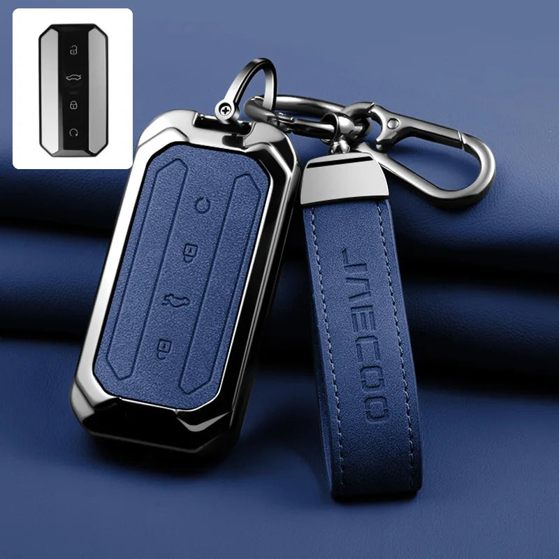Remote Control Key Case Cover Holder Chain For Chery
