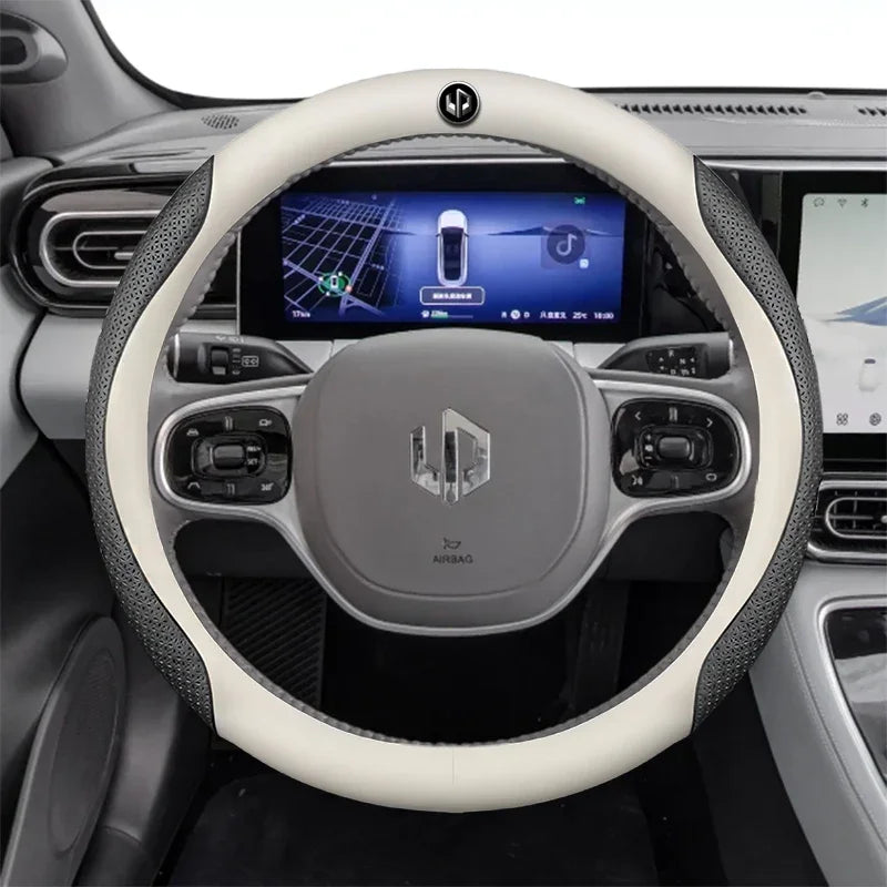 Leather Car Steering Wheel Cover For LEAPMOTOR C11 C10 T03 C16