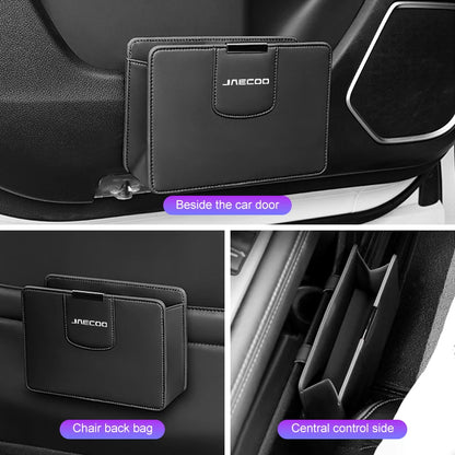 For Chery Jaecoo J7 J8 J5 6 2025 Car Leather Trash Can Auto Door Side Storage Box Seat Back Garbage Bag Organizer Accessories