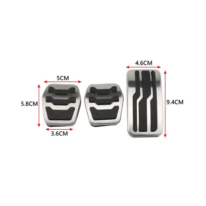 AT MT Stainless Steel Fuel Pedal Brake Pedals Rest Pedal Set Cover for Ford Focus 2 3 4 MK2 MK3 MK4 St Rs 2005 - 2018 Acc.