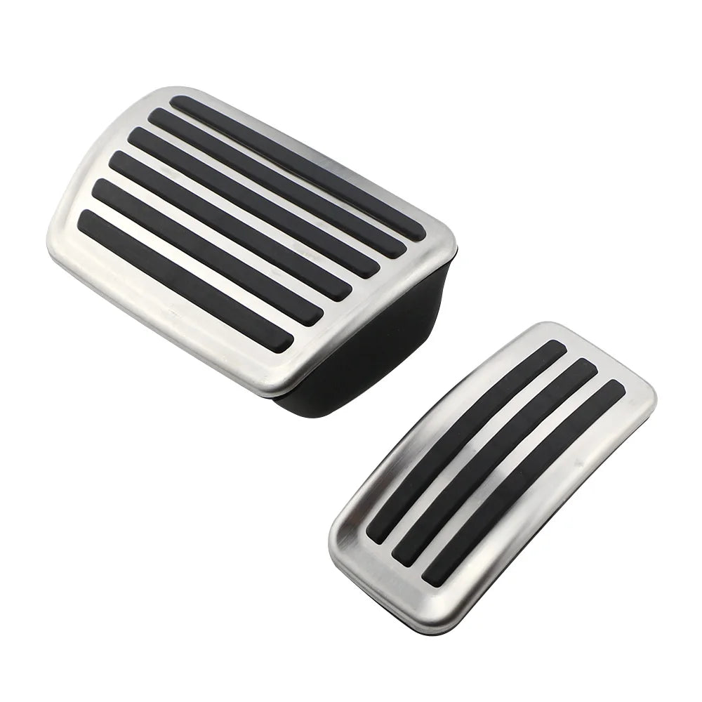Car Fuel Brake Pedal Cover for Porsche Cayenne 2018+ Audi Q7 Q8 Stainless Steel Pedals Pads Interior Accessories