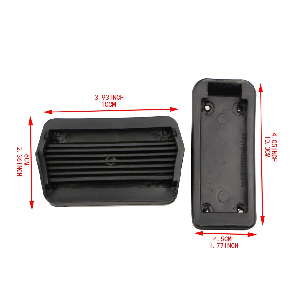 AT MT Aluminum Alloy Gas Pedal Cover for Ford Escape Kuga 2013 2014 2015 Focus 2 3 2005-2018 Car Pedals Brake Cluth Pedal