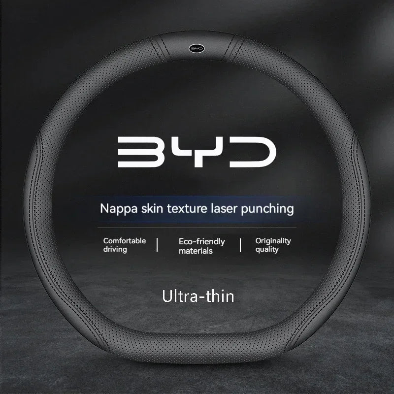 Car Suede Steering Wheel Cover For BYD