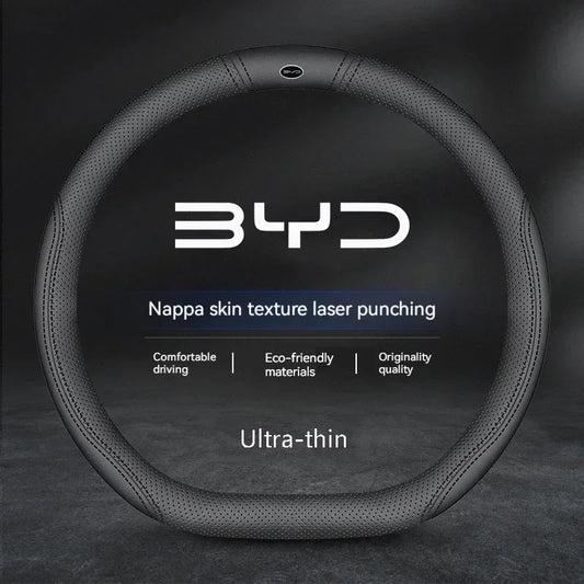 Car Suede Steering Wheel Cover For BYD