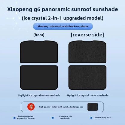 For Xpeng G6 Xiaopeng G6 Panoramic Sunroof Sunshade Roof Sun Protection Sunshade.