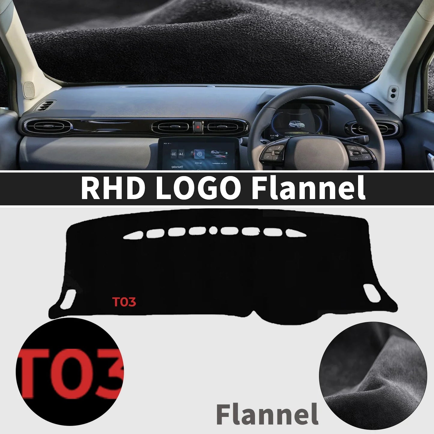 Leapmotor T03 Car DashMat Sunshade Protective Carpet