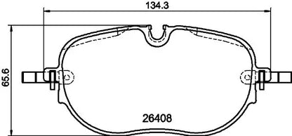 Front Brake Pad Set For VW ID.4 E21 2020- AUDI Q4 Sportback (F4N)2021- OEM 1EA698151C 1EA698151B D2401 Auto Parts