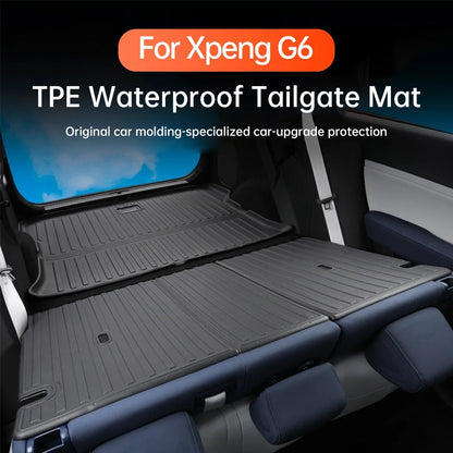 For Xpeng G6 2023 2024 Xiaopeng G6 TPE Car Trunk Mat Waterproof Dirt Proof Wear-resistant Trunk Pad Xpeng G6 Modification.