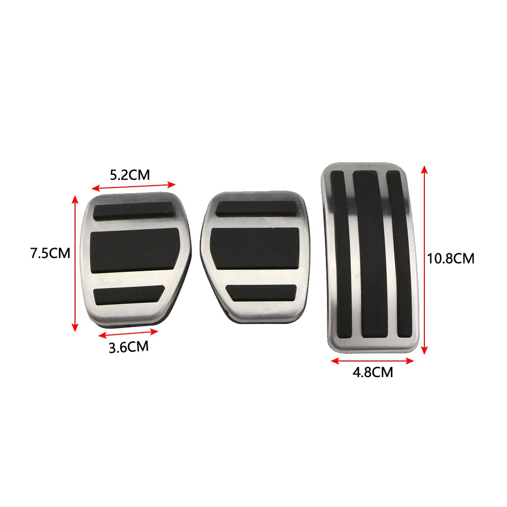 Stainless Steel Gas Pedal Pad Cover for Peugeot 207 301 307 208 2008 308 408 for CITROEN C3 C4 for DS 3 4 6 DS3 DS4 DS6 ACC.
