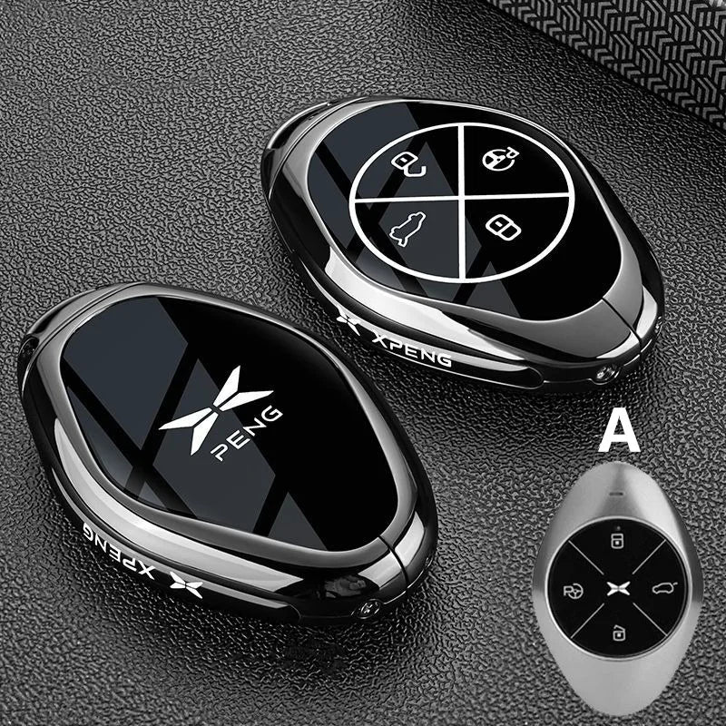 Car Key Case Keychain Fob Cover for Xpeng