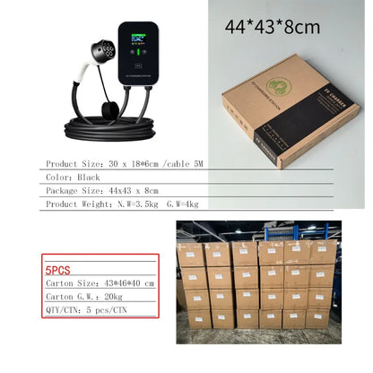 Bluetooth WiFi + APP charging pile 7KW11KW22KW AC gun EV electric car
