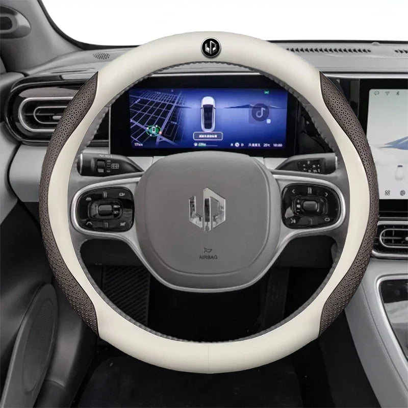 Leather Car Steering Wheel Cover For LEAPMOTOR C11 C10 T03 C16