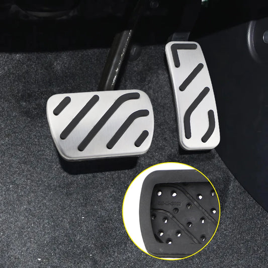 Stainless Steel Fuel Brake Pedal Cover for MG 3 MG3 2018-2023 AT No Drilling Non-Slip Car Pedals Accessories