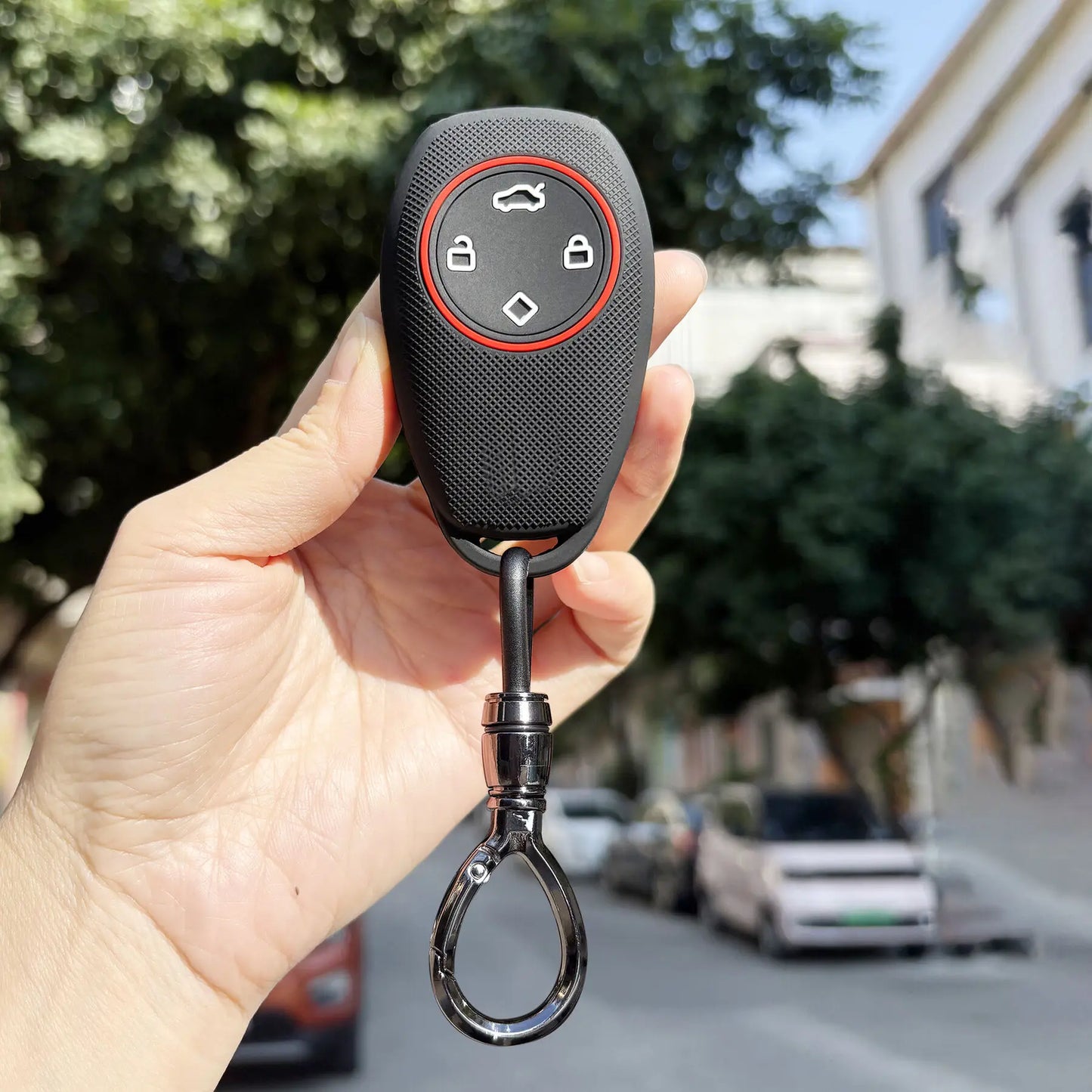 Silicoen Soft Car Key Case Fob For Leapmotor T03 S01 C11 C01