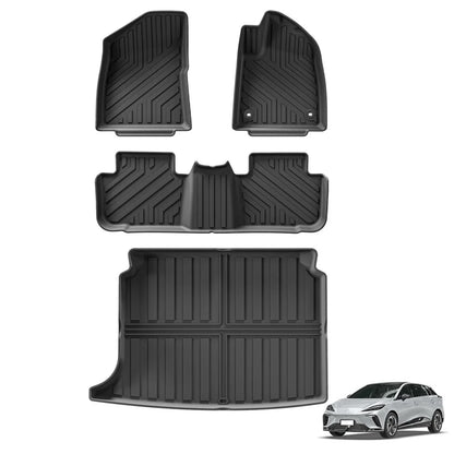 RHD MG 4 MG4 EV 2022-2024 Car Floor Mats Trunk Pad TPE 3D Foot Pad