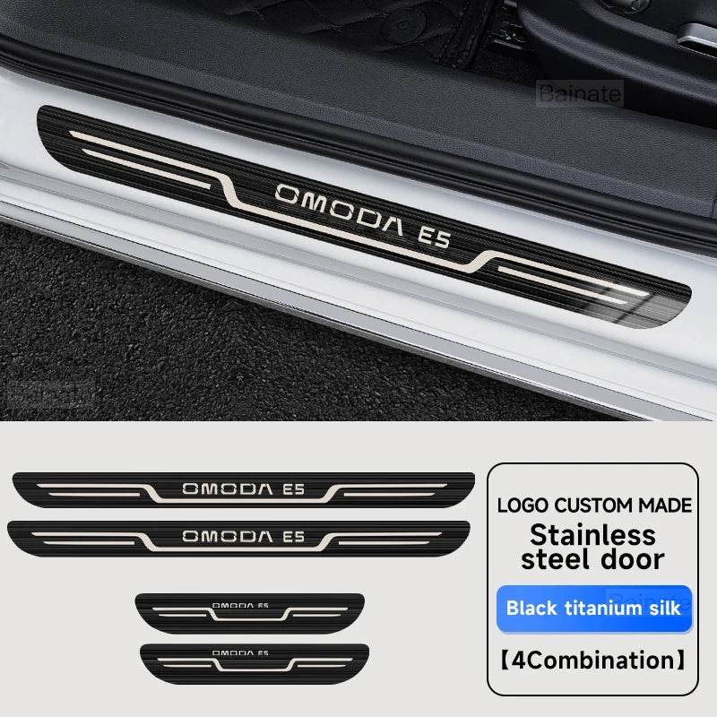 Sticker Door Sill Scuff Plate Guard For Chery Omoda C5 5 E5