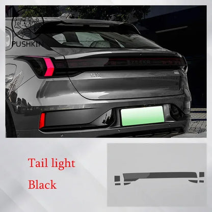For Zeekr Krypton 001 2022 2023 TPU Blackened Headlight Taillight Foglight Protective Film Car Modification Color Changing Film.