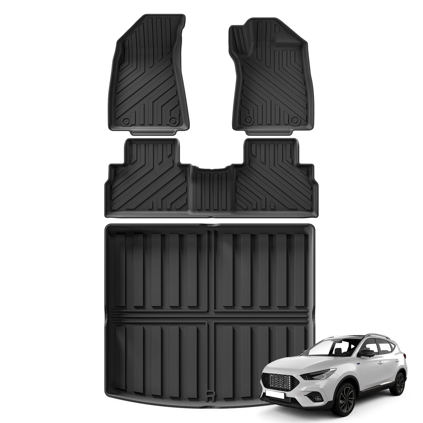 RHD MG ZS EV 2023 2024 2025 TPE 3D Car Floor Mats Cargo Liner