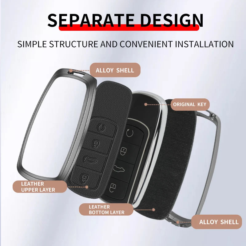Zinc Alloy Car Key Case Cover for Chery Omoda C5 5 fx 7 8 Pro Plus