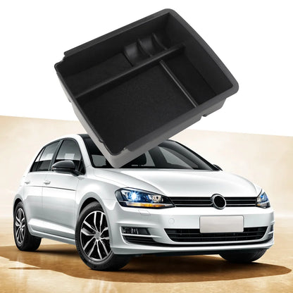 For Volkswagen VW Golf 7 Mk7 VII 5G GT I R 2013 - 2019 Armrest Storage Box Tray Orgainzer Stowing Case Interior Accessories