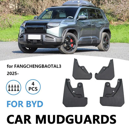 4pcs For BYD Leopard Titanium 3 2025 Mud Flap