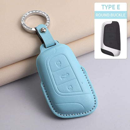 For Chery PU Car Keychain Shell Holder