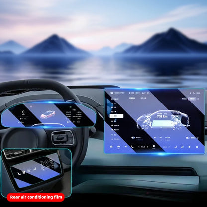 Zeekr 001 007 Navigation Instrument Air Conditioning Screen Protector HD Tempered Glass Film