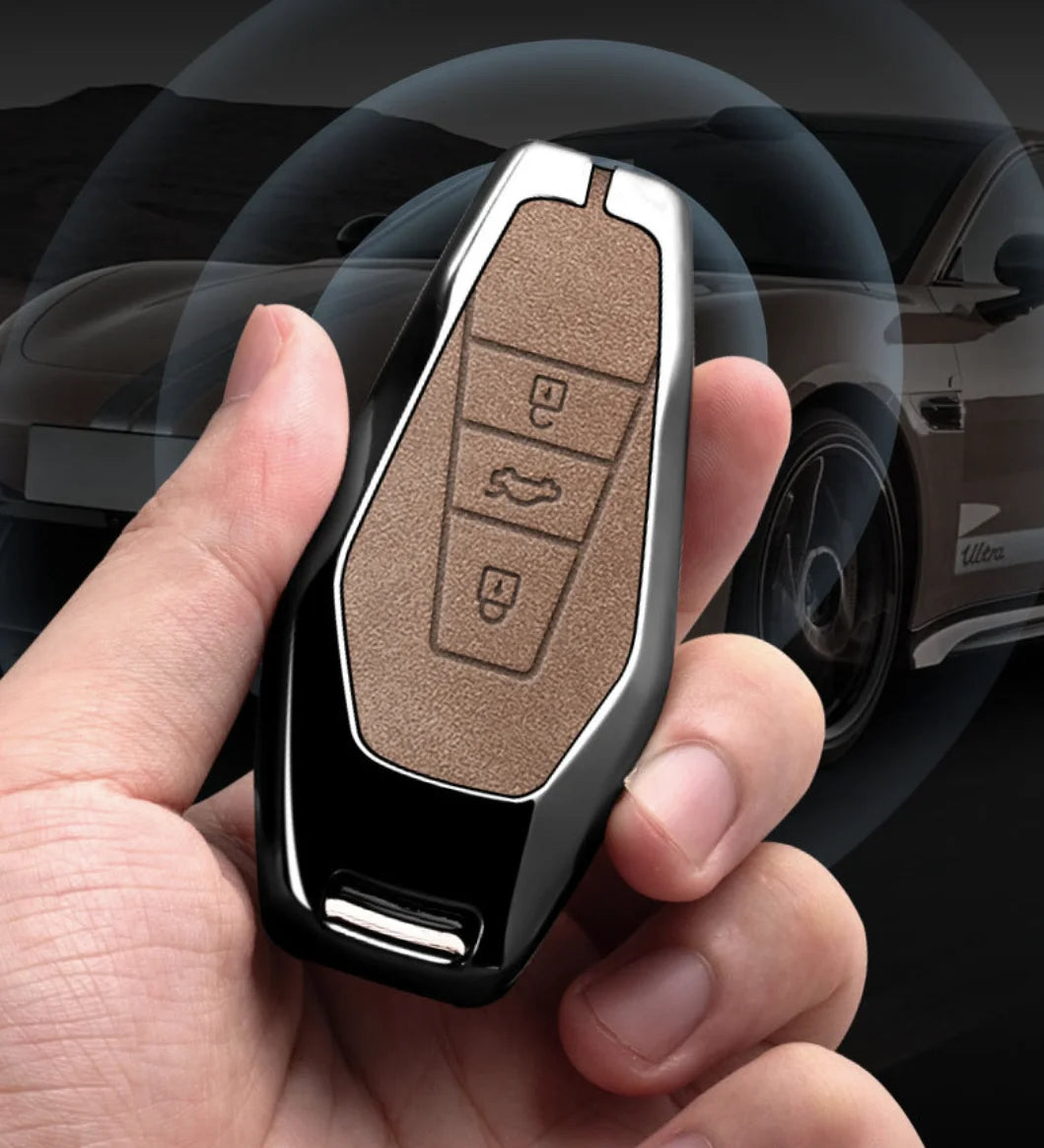 Remote Control Key Case Cover Holder Chain For Chery