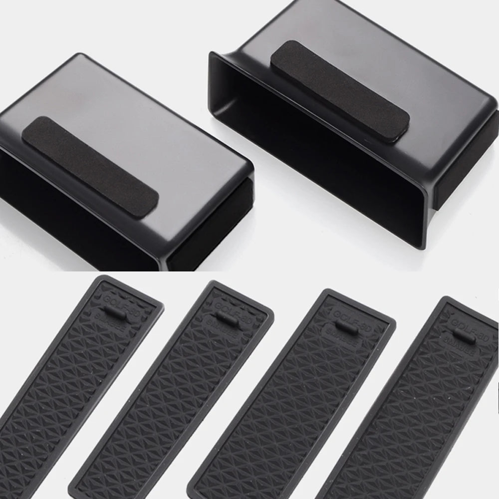 2Pcs Car Side Door Armrest Handle Storage Box for Volkswagen VW Golf 8 MK8 2020 2021 R Gti Gte Container Organizer Accessories