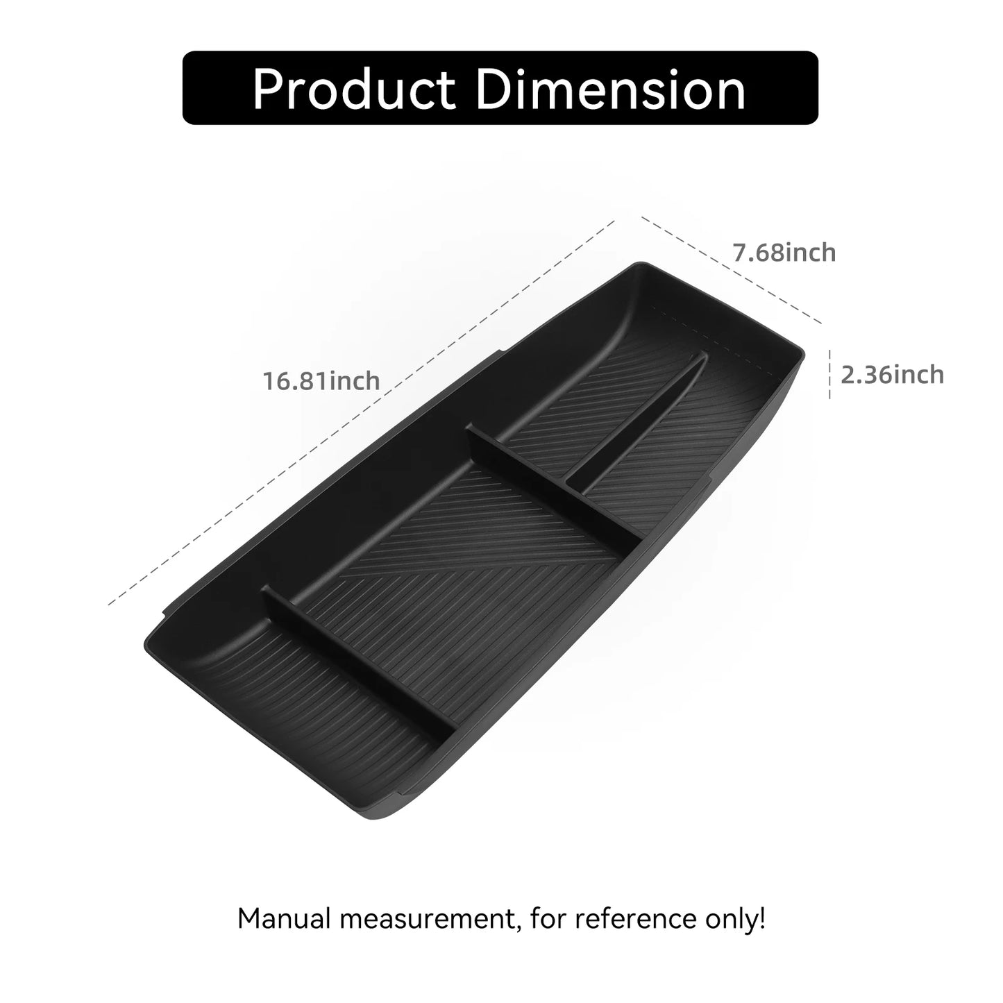 for MG 4 MG4 2025 2026 Center Console Lower Storage Box TPE Car Central Tray Organizer Accessories Stowing Tidying Black