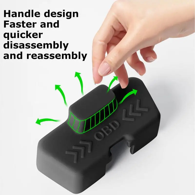 BYD OBD Cover Lock Waterproof Vehicles Lid OBD Protector Silicone Protective