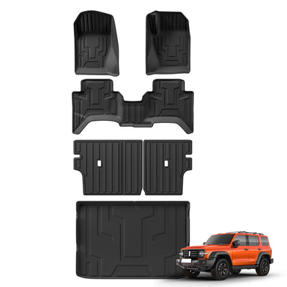 RHD for GWM Tank 300 2024 2025 Car Floor Mats Cargo Liner Trunk/Backrest Mat