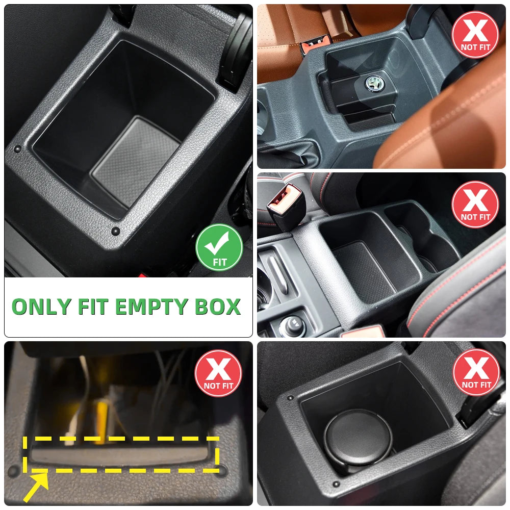 For Volkswagen VW Golf 7 Mk7 VII 5G GT I R 2013 - 2019 Armrest Storage Box Tray Orgainzer Stowing Case Interior Accessories